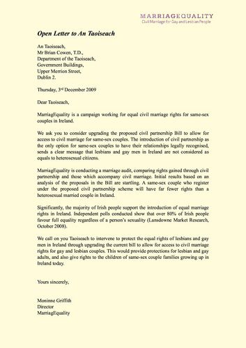 Publication cover - A Letter to An Taoiseach