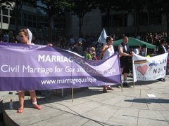 The banner at Pride