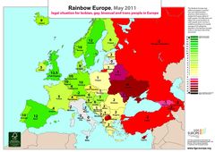 Publication cover - Side A - Rainbow Europe Map May 2011