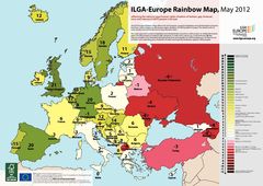Publication cover - ILGA-Europe Rainbow Map side A