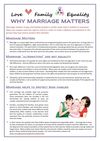 Why Marriage Matters Factsheet