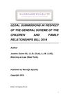 Approved Legal Submission on the Children and Family Relationships Bill 2014